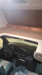 van-mount RV interior driver's seat