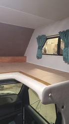 van-mount RV interior upper area