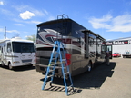 Ladder by RV in yard