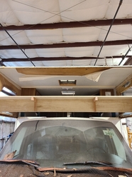 van-mount RV stripped down