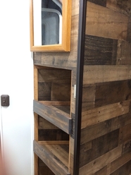 major renovation of trailer - custom shelving
