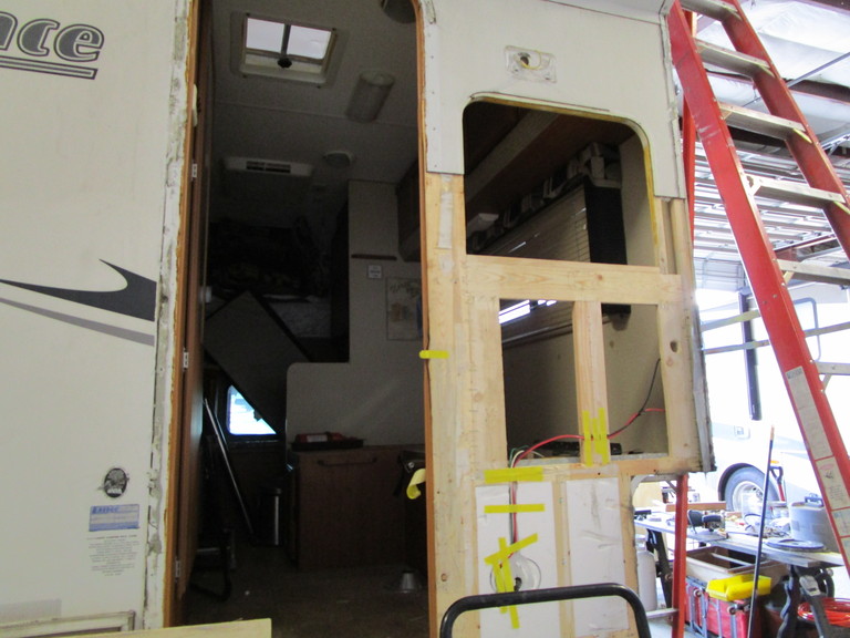 rear ladder repair - middle of rebuild